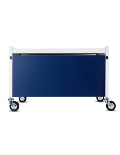 Immagine gabbia Carrello Alto Completo 70X40 (Col. Bianco & Blu)