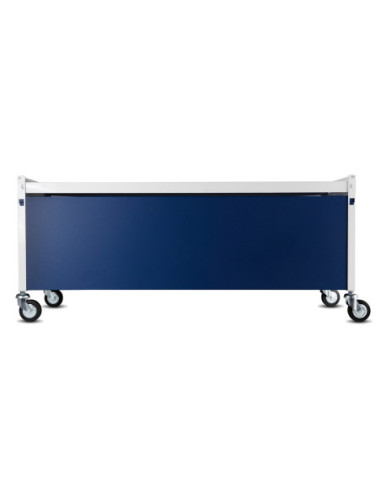 Immagine gabbia Carrello Alto Completo 90X33 (Col. Bianco & Blu)