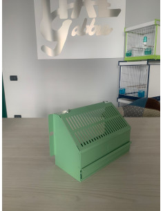 SUPPORTO MANGIATOIA INTERNA VOLIERA CON COPERCHIO ART.87 (col. BIANCO) 2