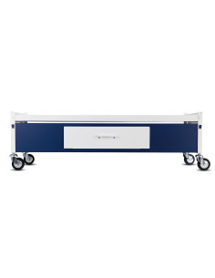 Immagine gabbia Carrello Std H 38 Con Cassetto Completo 120X55 (Col. Bianco & Blu)