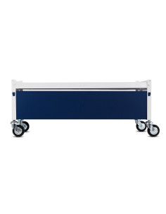 Immagine gabbia Carrello Std Da Aggiunta 90X40 (Col. Bianco & Blu)