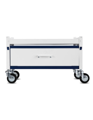 Immagine gabbia Carrello Std H 38 Con Cassetto Da Aggiunta 60X33 (Col. Bianco & Blu)