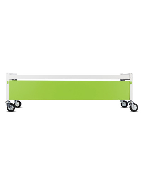 Immagine gabbia Carrello Std Da Aggiunta 120X55 (Col. Bianco & Verde Lime)
